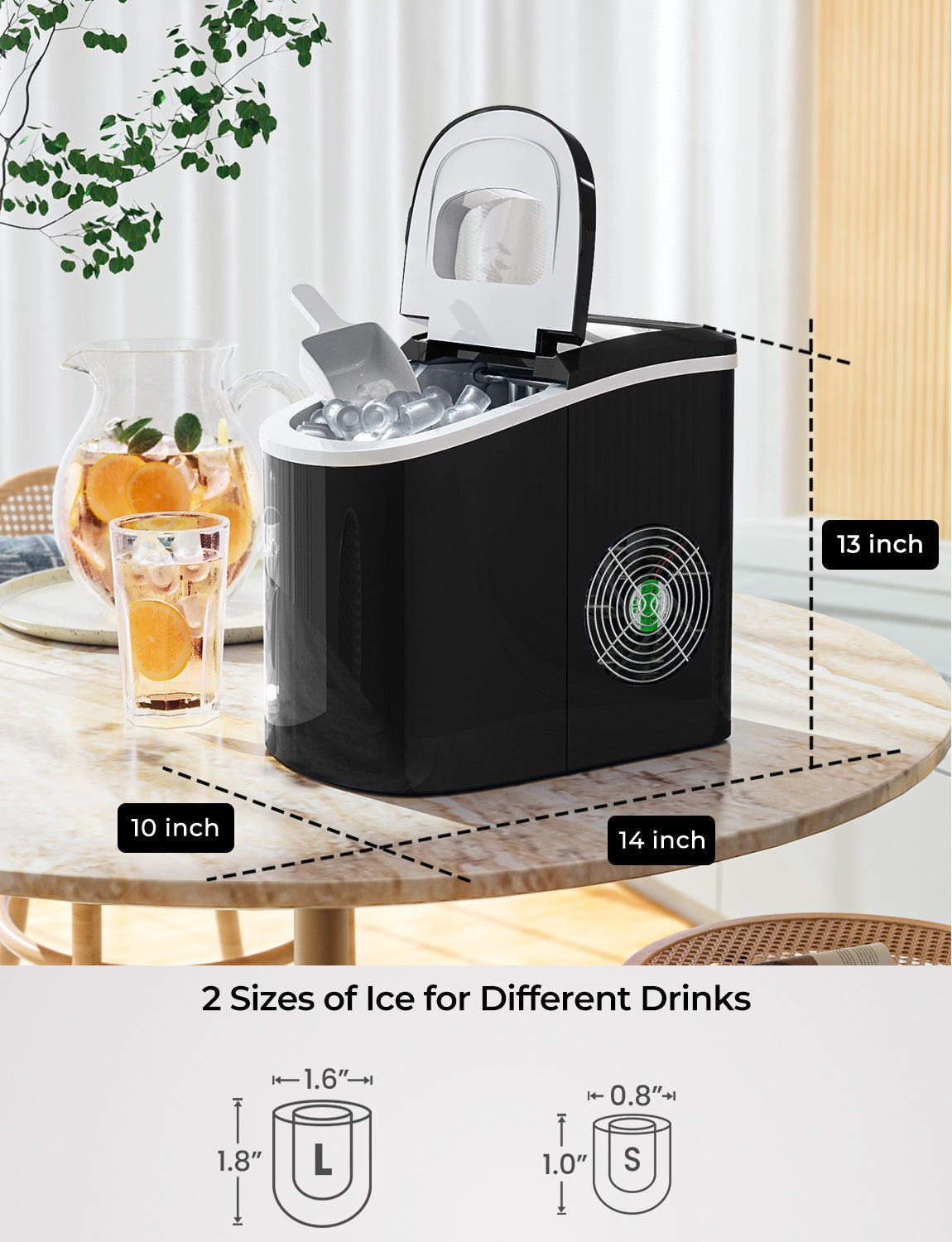 Mini Portable Compact Electric Ice Maker Machine