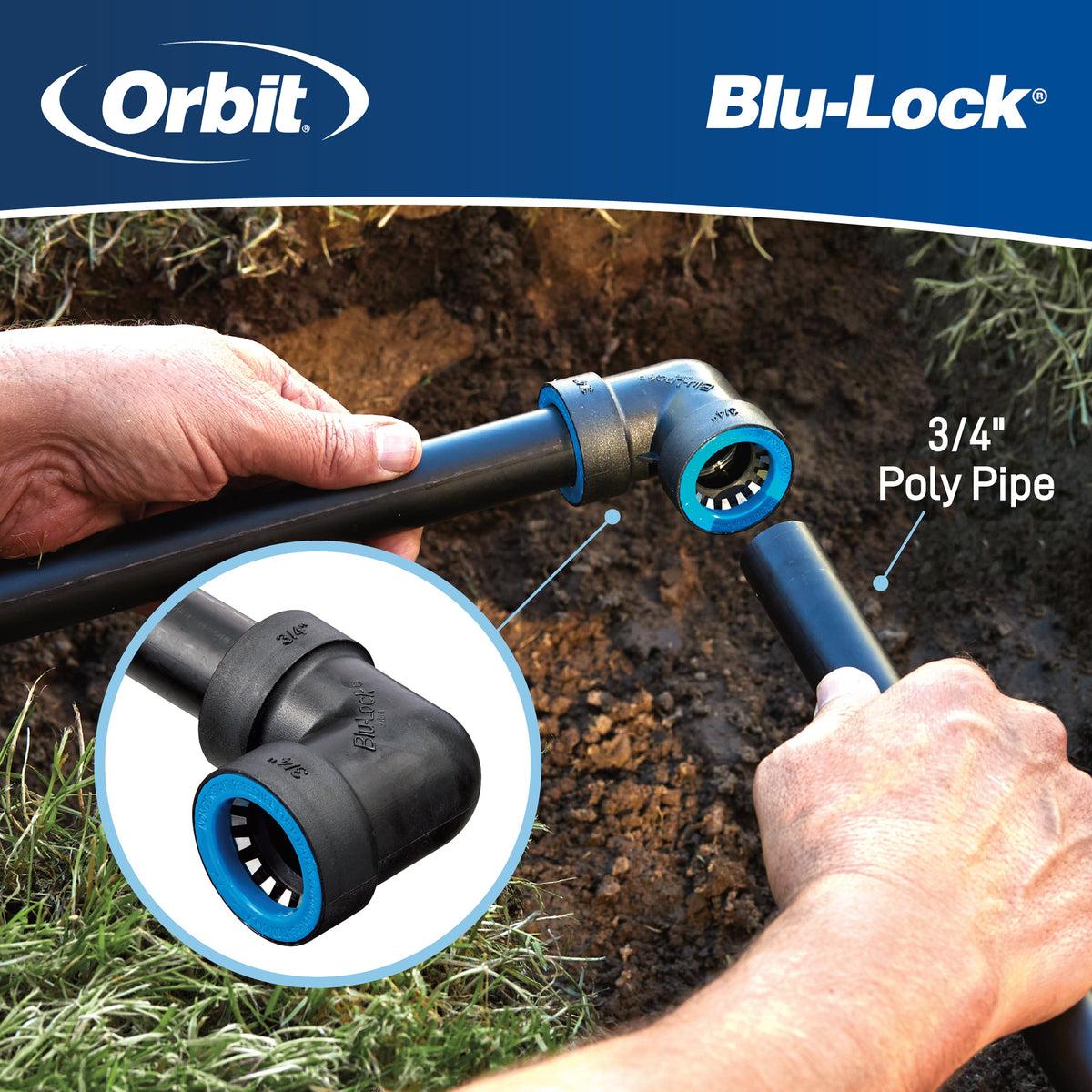 3/4" Blu-Lock x 3/4" MPT Adapter 31378