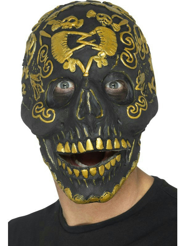 Smiffy's Deluxe Masquerade Skull Mask Foam Latex Halloween Costume Accessory
