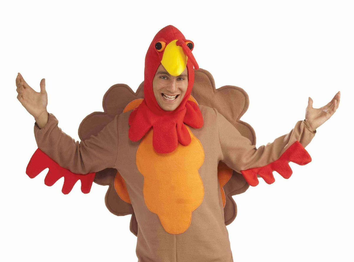 Fleece Turkey Adult Thanksgiving Costume X-Large