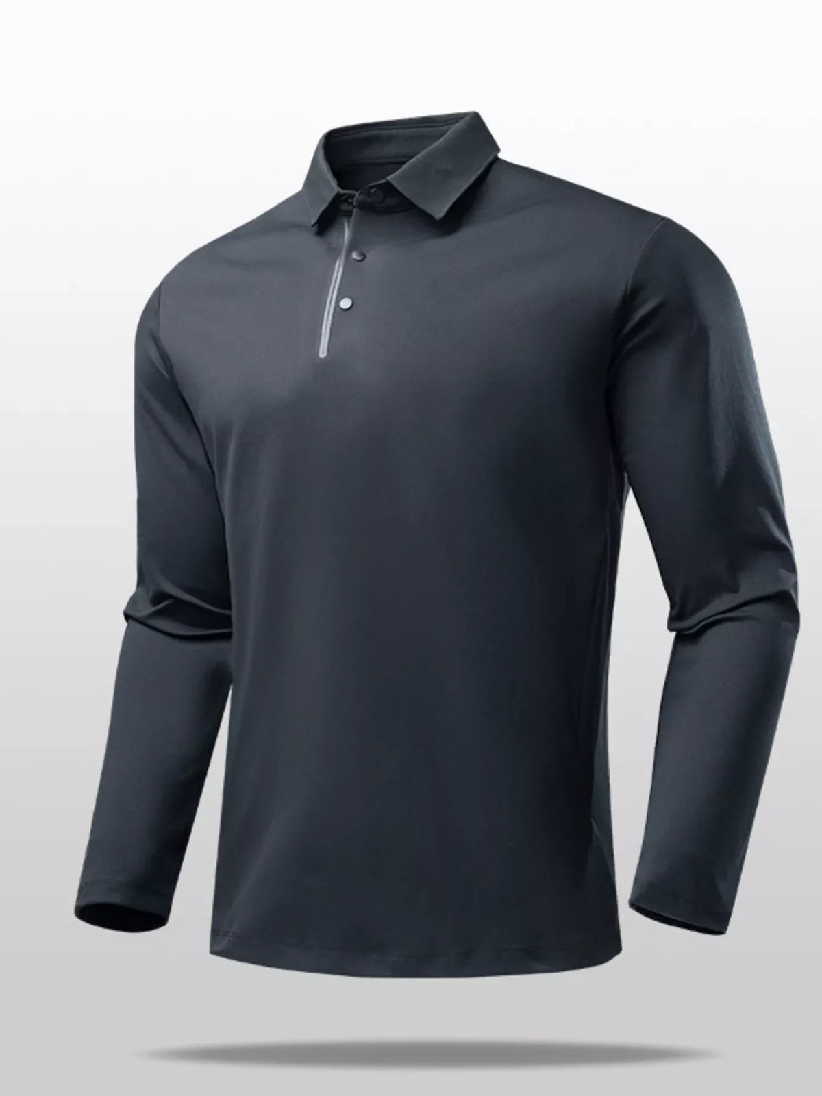 Men's Plus Size Classic Fit Long Sleeve Polo Shirt