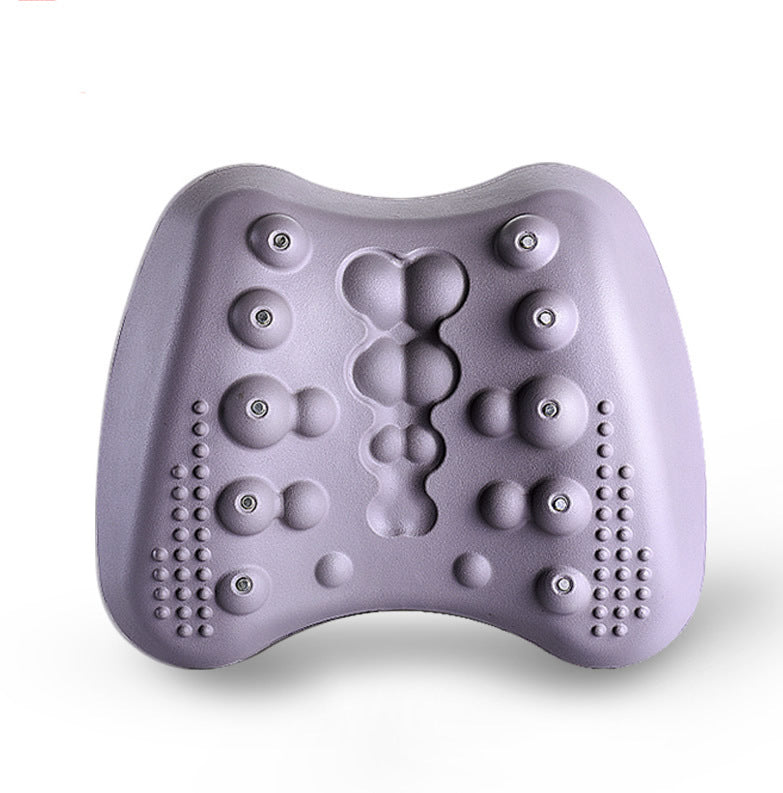 Almohada de soporte lumbar para el alivio del dolor de espalda baja, masajeador estirador lumbar para el alivio del dolor lumbar crónico y la hernia discal.