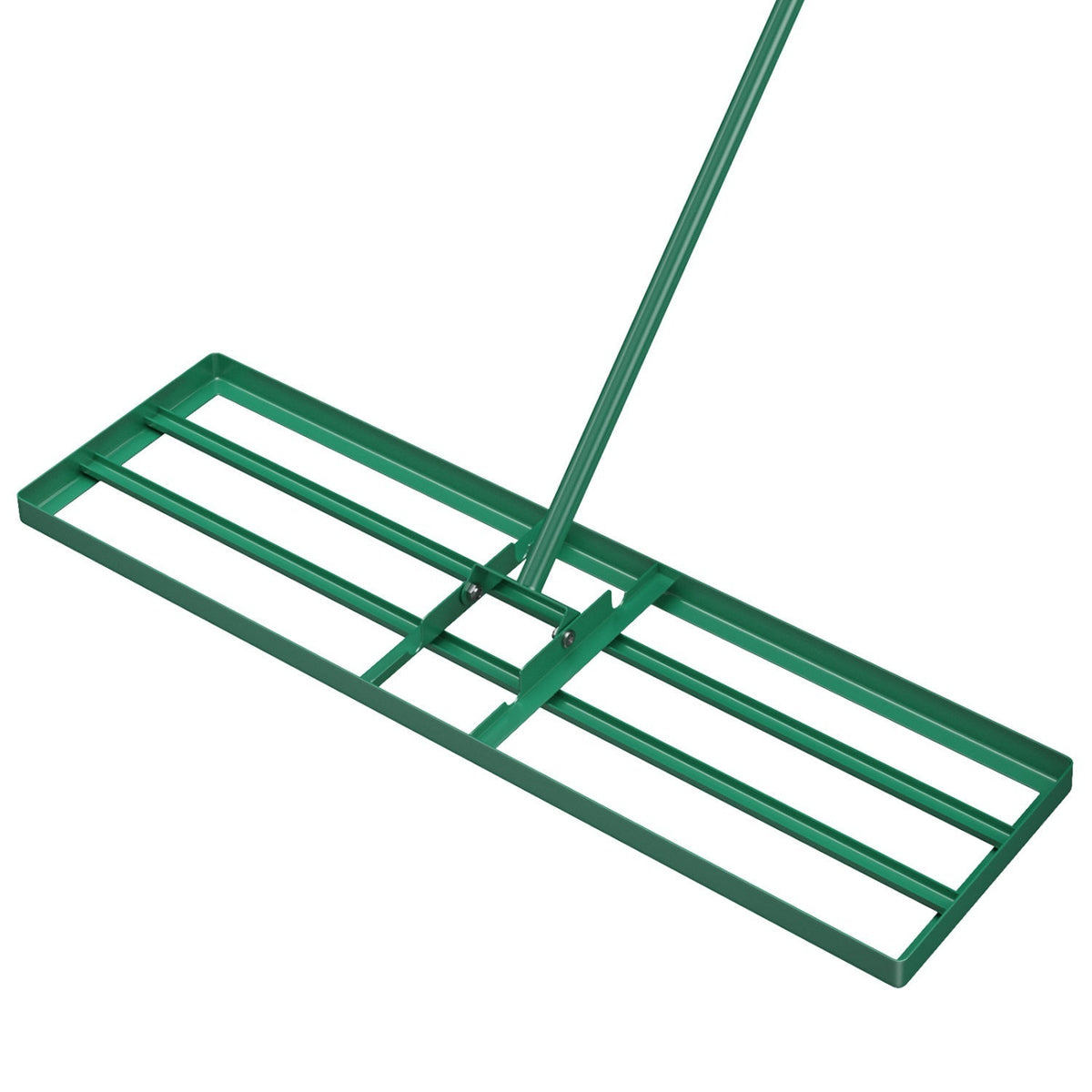 36 x 10 Inch Lawn Leveling Rake with Ergonomic Handle
