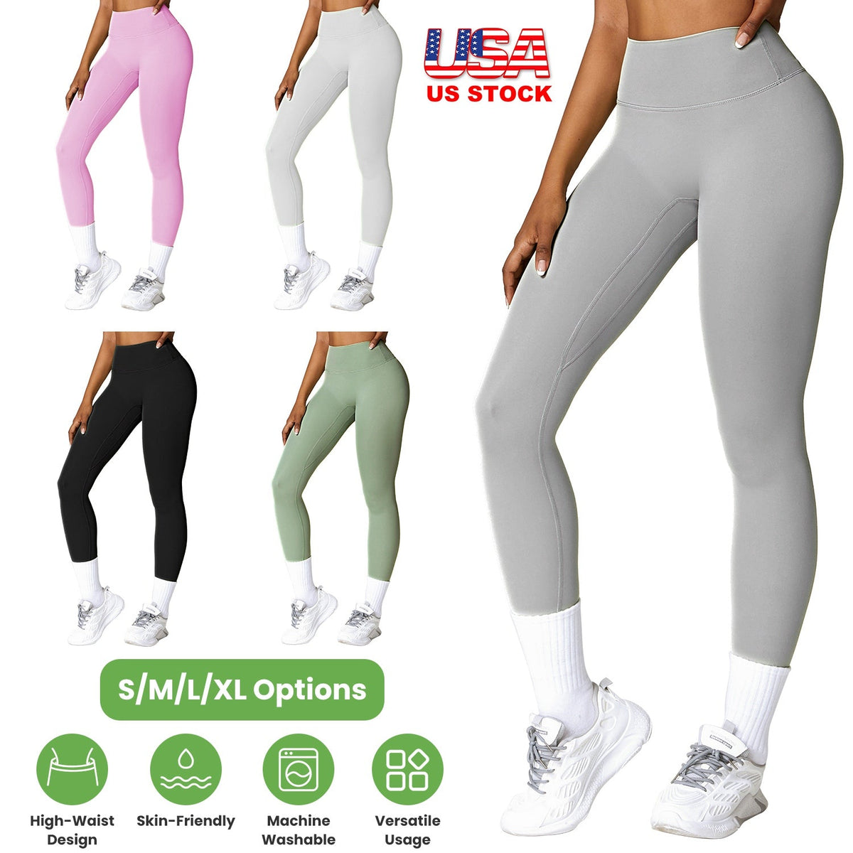 Leggings de talle alto para mujer con control de abdomen