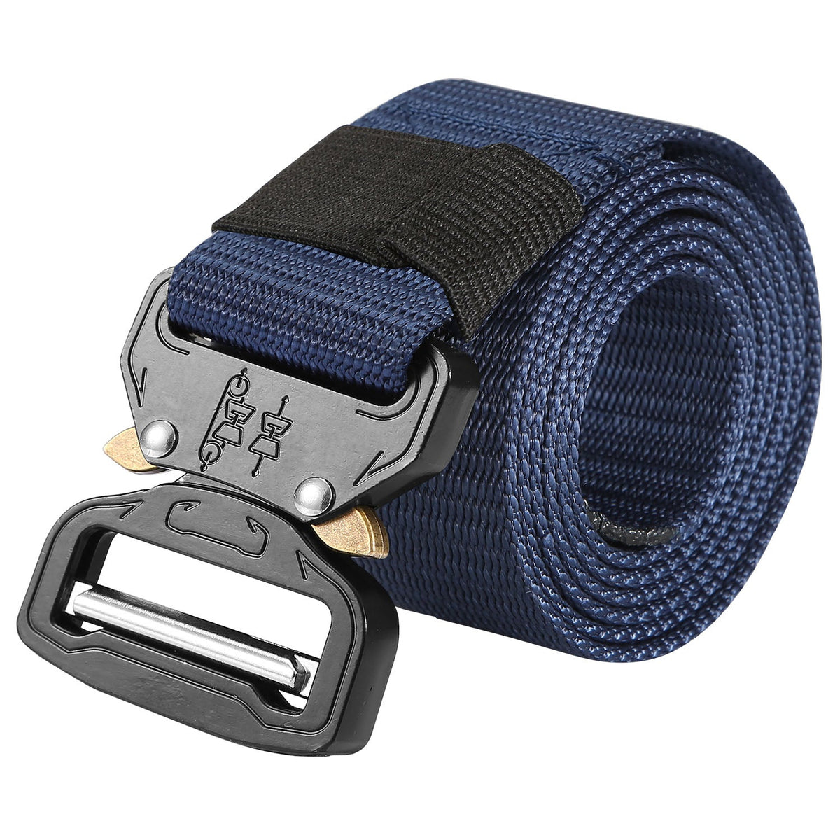 Men Military Belt Adjustable Tactical Belt Combat Waistband w/Metal Buckle Nylon Training Belt