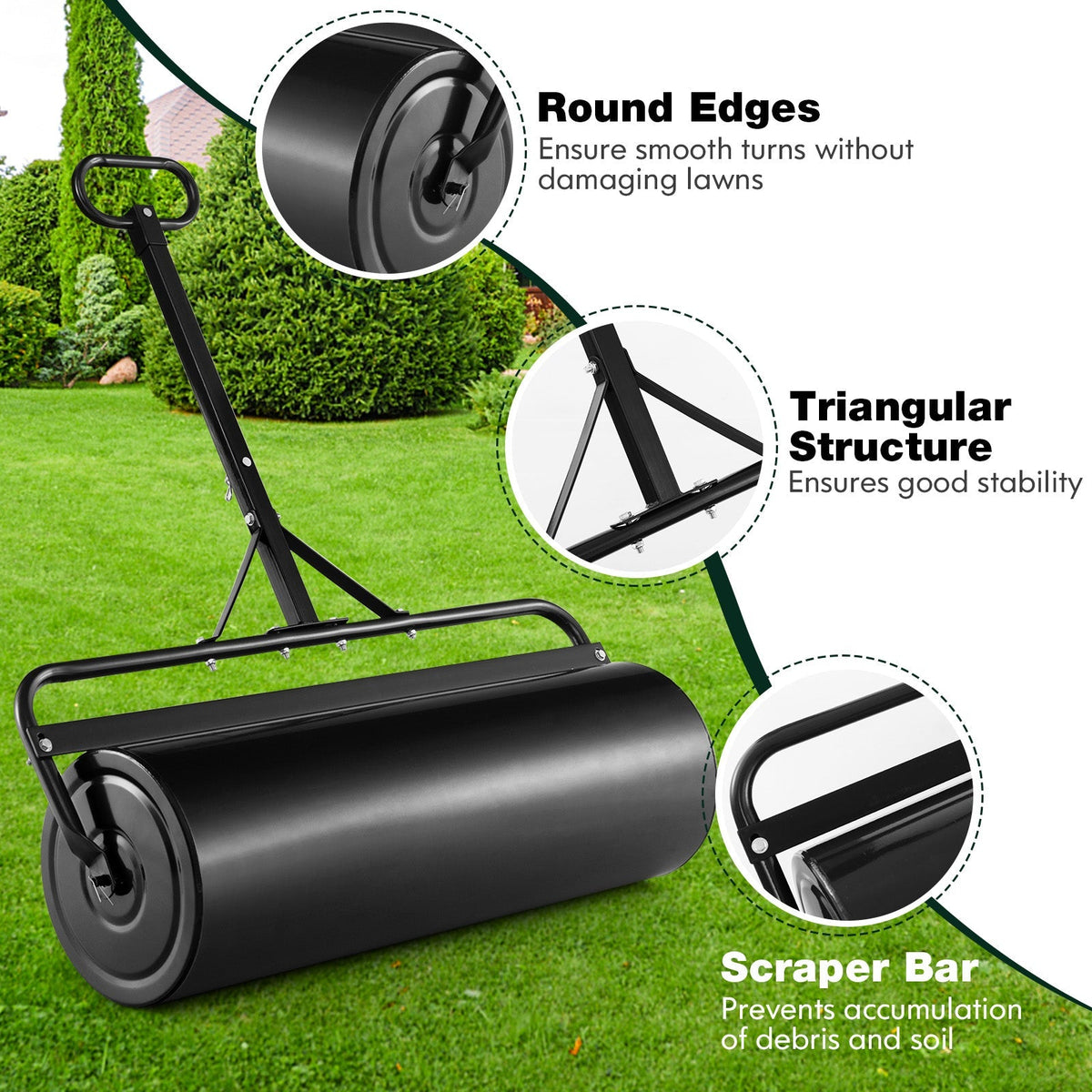 39 Inch Wide Push/Tow Lawn Roller