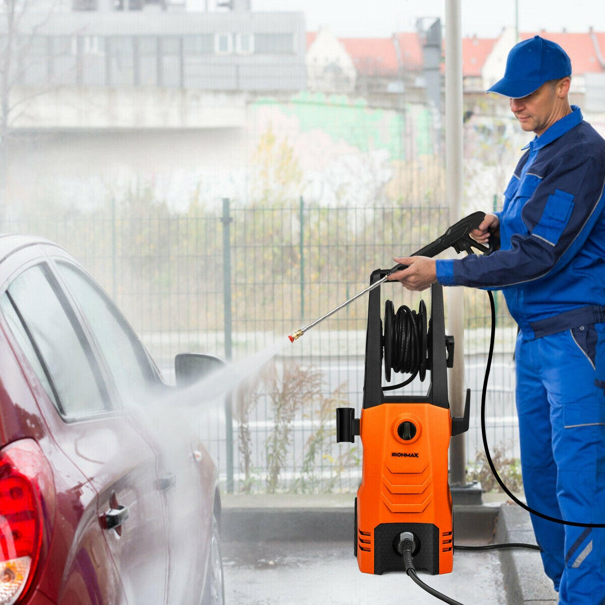 3500PSI Electric Pressure Washer with Wheels
