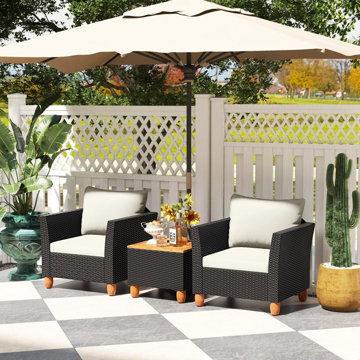 3 Pieces Outdoor Patio