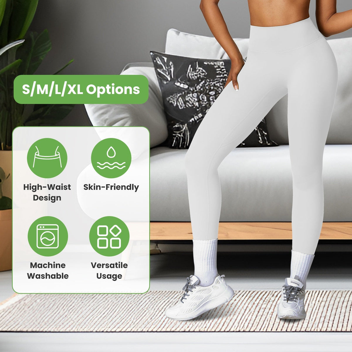 Leggings de talle alto para mujer con control de abdomen