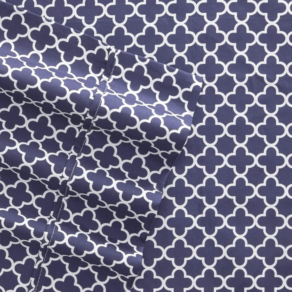 4-Piece: Quatrefoil Patterned Sheet Set