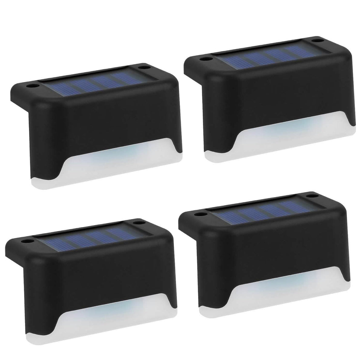 4-Piece: Solar Powered LED Step Lights