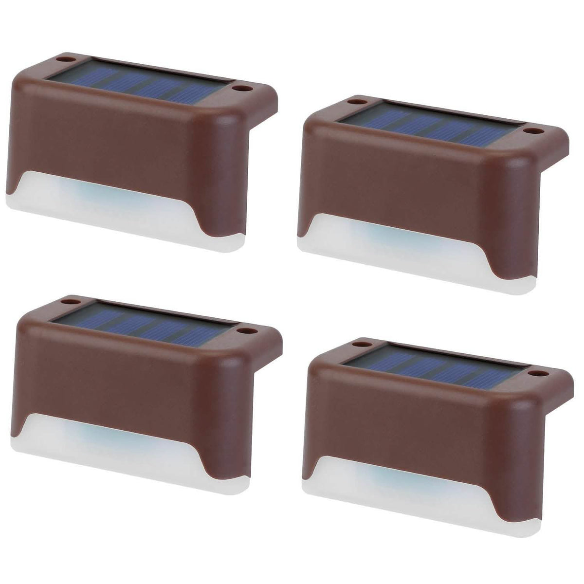 4-Piece: Solar Powered LED Step Lights