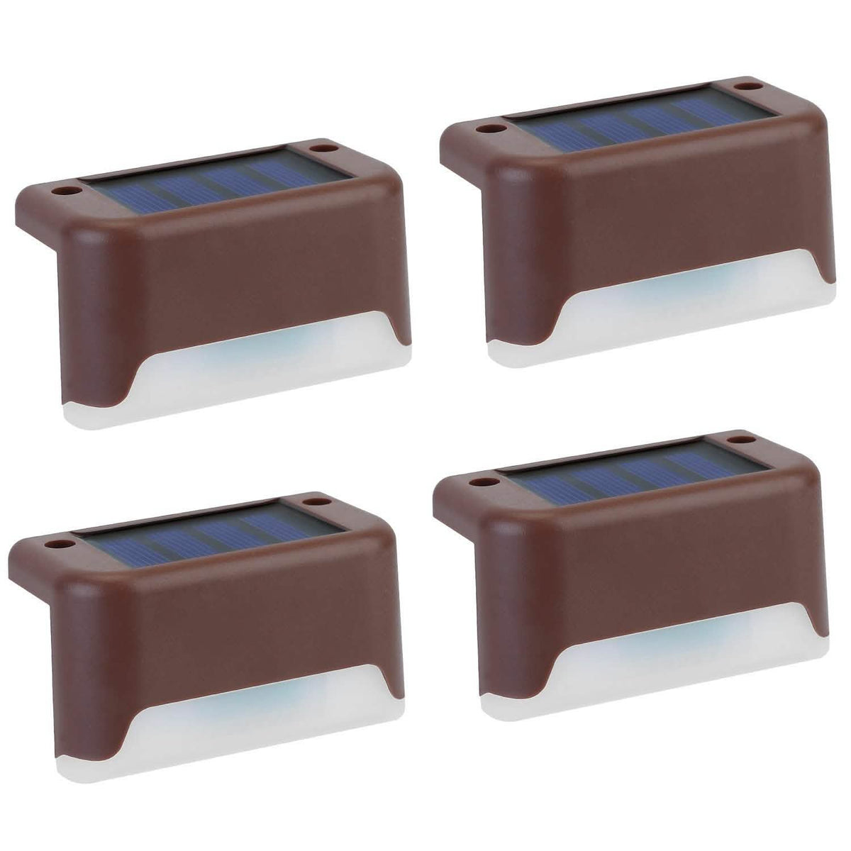 4-Piece: Solar Powered LED Step Lights