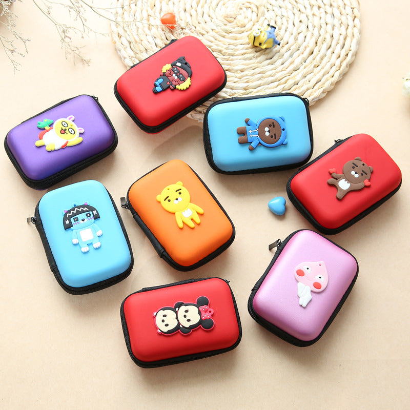 Direct selling new cute zero wallet cartoon earphone collector charger Box Coin handbag wholesale