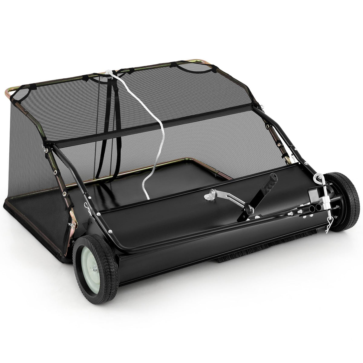 42 Inch Tow-Behind Lawn Sweeper with 26/27 Cu.FT Hopper Bag