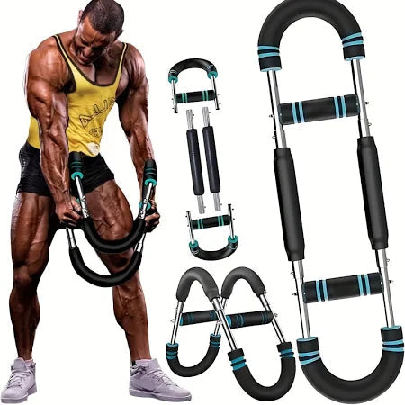 Fortalecedor de brazos multifuncional en forma de U, ejercitador de pecho, entrenador de antebrazo ajustable, equipo de gimnasio en casa, culturismo
