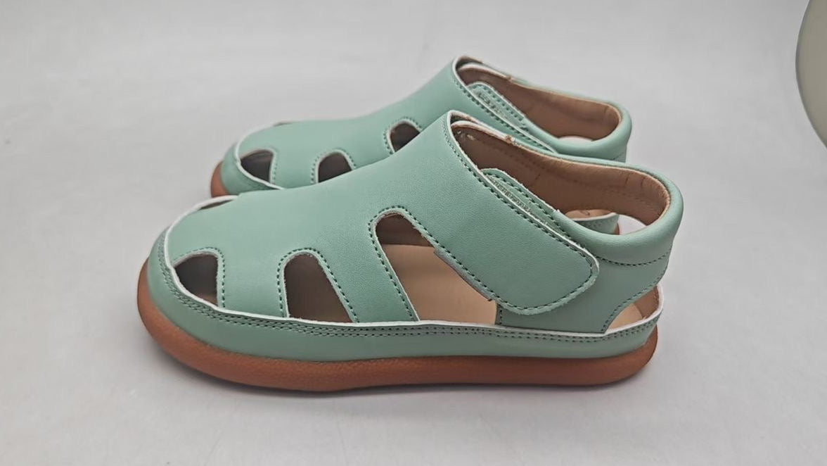 Sandalias de puntera ancha para niños pequeños | Sandalias de verano Sprout Barefoot para niños