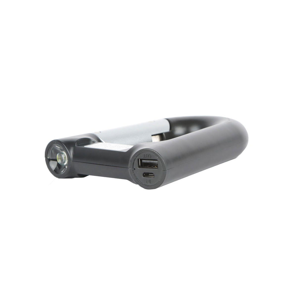 2200mAh Power Bank w/Emergency Flashlight Compass Carabiner-Shaped Hiking Camping Use