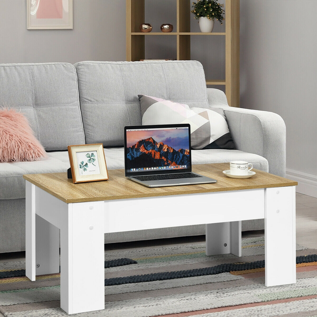 Lift Top Coffee Pop-UP Cocktail Table