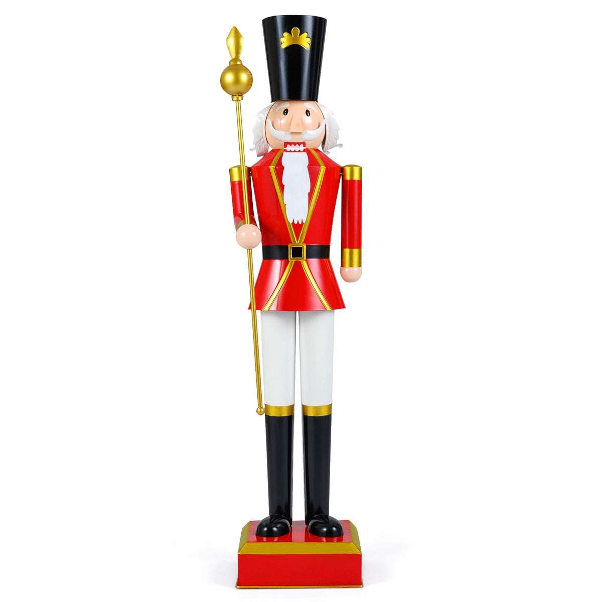 4 FT Christmas Nutcracker with High Hat & Beautiful Scepter
