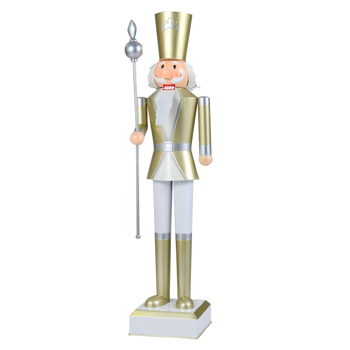 4 FT Christmas Nutcracker with High Hat & Beautiful Scepter