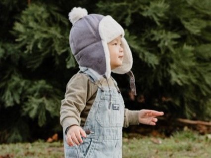Faux Fur-Lined Kids Winter Hat | Windproof Toddler Trapper Hat
