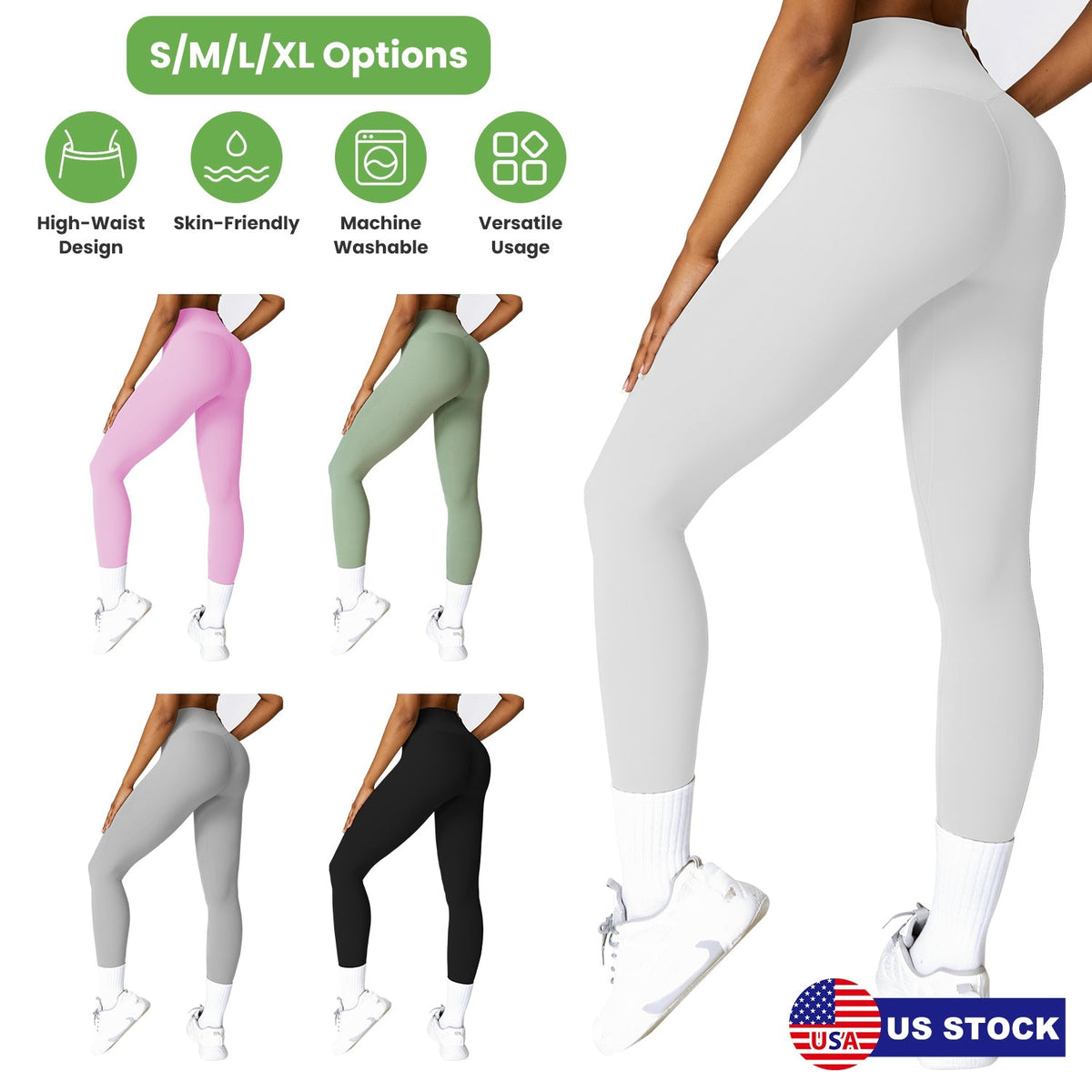 Leggings de talle alto para mujer con control de abdomen