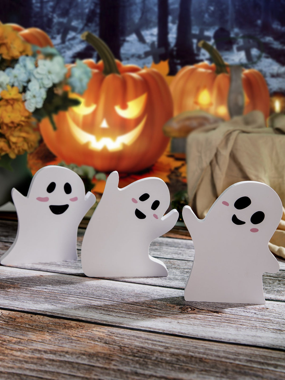 Halloween Cute Ghost Desktop Decoration