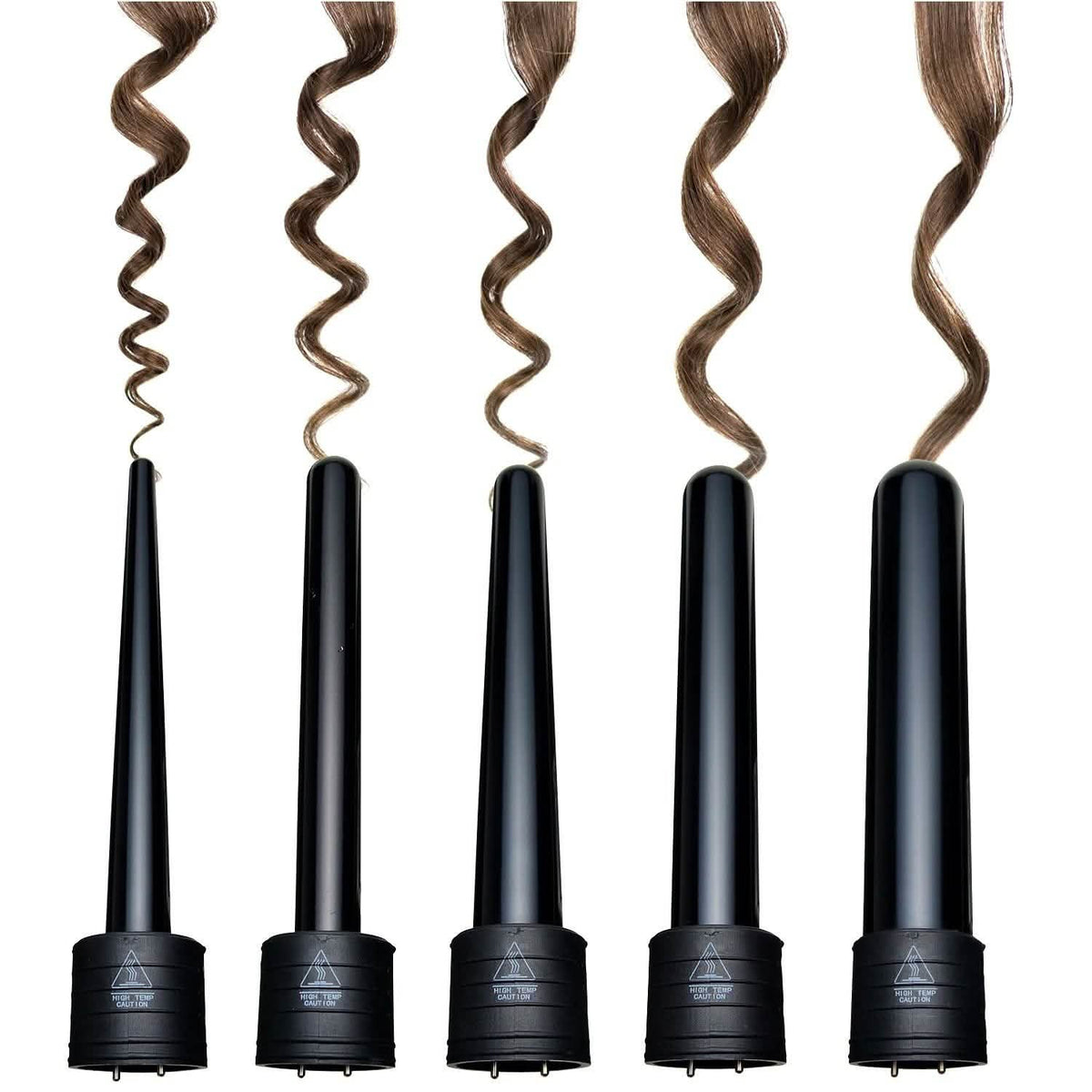 5-in-1 Curling Iron Wand Set Hair Curler Set With 5 Interchangeable Barrels Roller