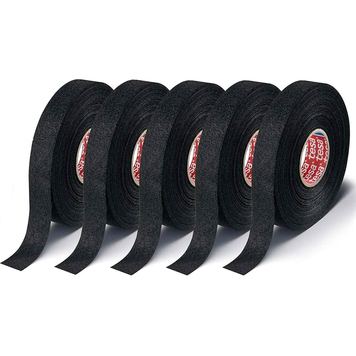 5-Pack: Tesa 51608 Adhesive Wiring Loom Cloth Tape