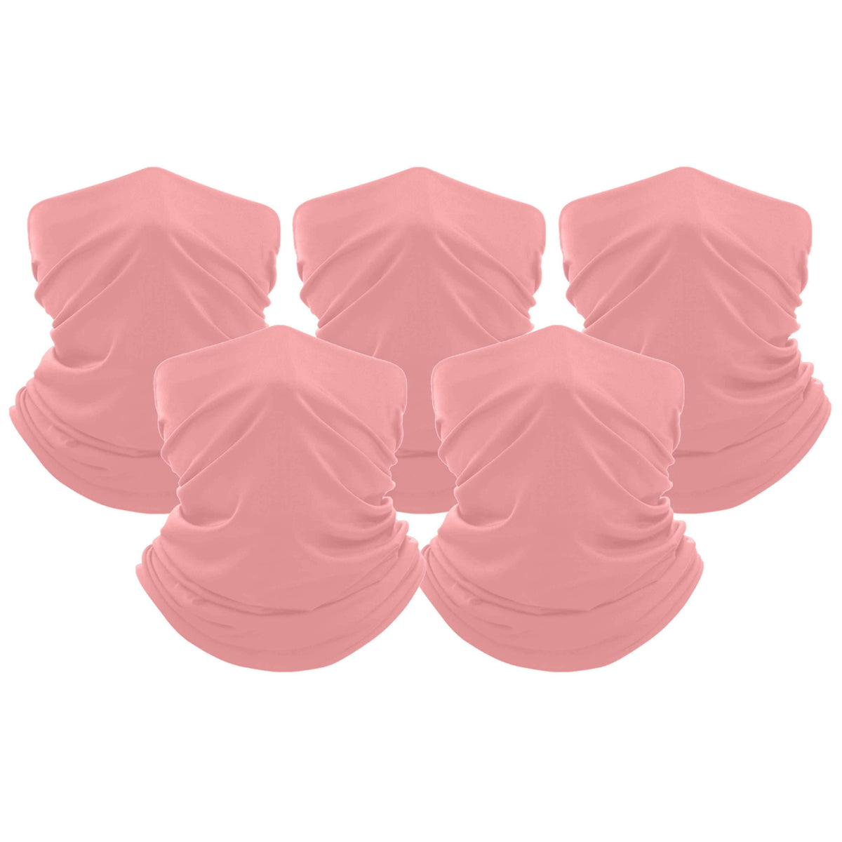 5-Pack: Unisex Moisture Wicking Gaiter Face Neck Scarf Bandanna