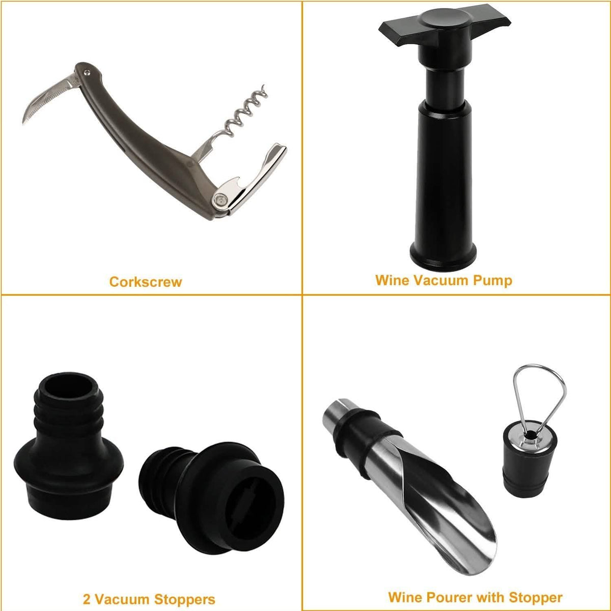5-Pack: Wine Bottle Opener Set