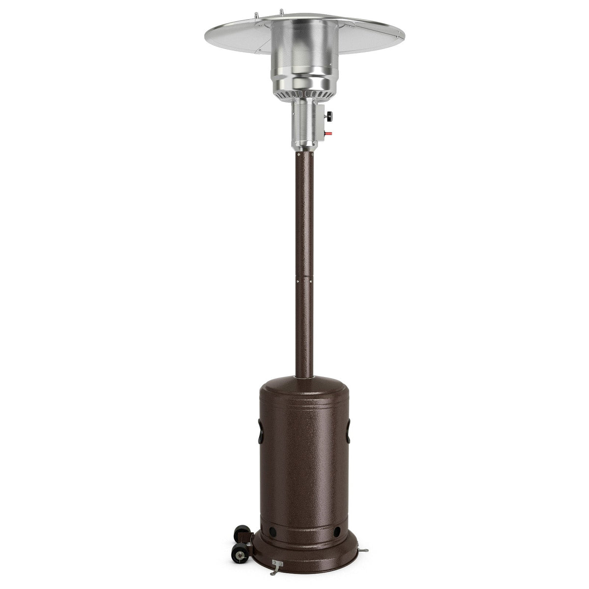 Calentador de patio de propano de acero inoxidable de 50000 BTU con protección antivuelco