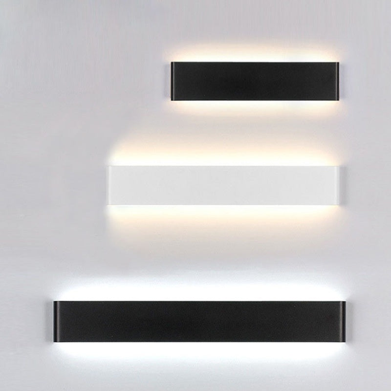 Ultra-thin aluminum led bedside lamp