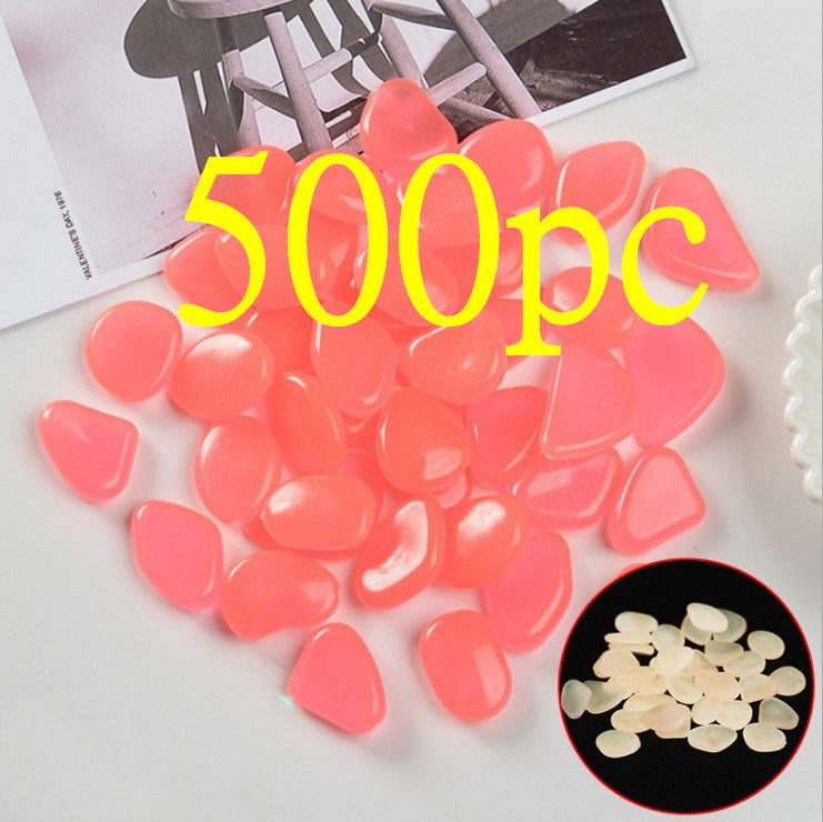 Luminous Stones Fluorescent Aquarium Pebbles Fish Tank Garden Luminous Stones