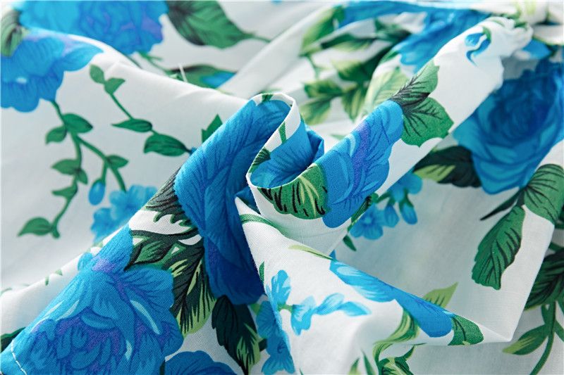 Cotton Baby Ruffled Floral Print Dress