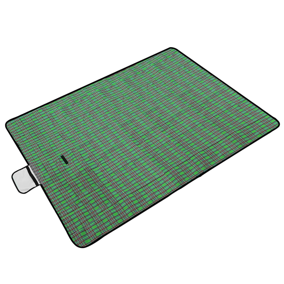 Manta de picnic impermeable de 60" x 78", alfombra plegable para acampar con correa, ideal para camping, senderismo, césped y viajes
