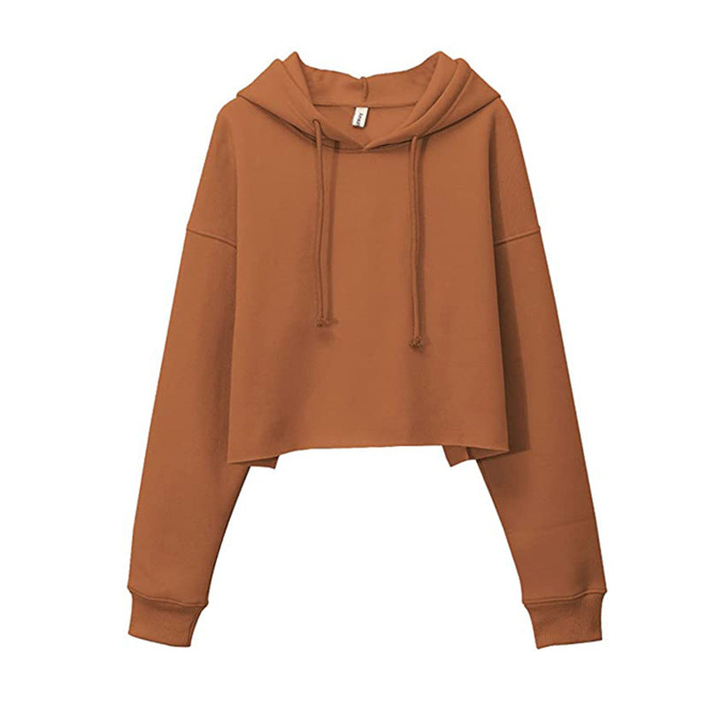 Womens Long Sleeve Fleece Lined Sports Hoodie