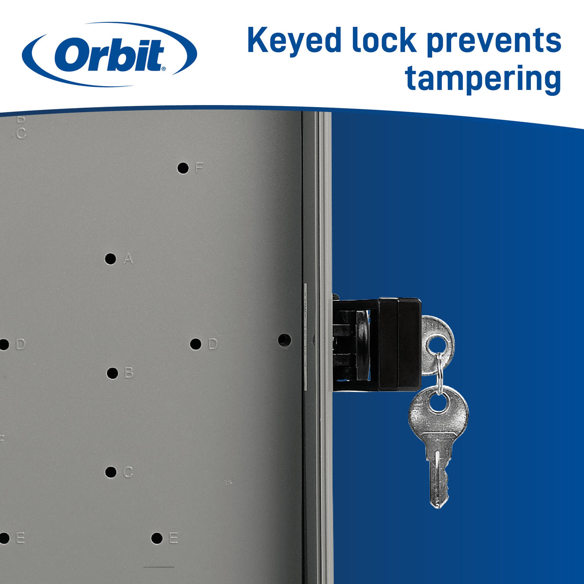 Cam Lock with Keys for Irrigation Controller Enclosures | 57007