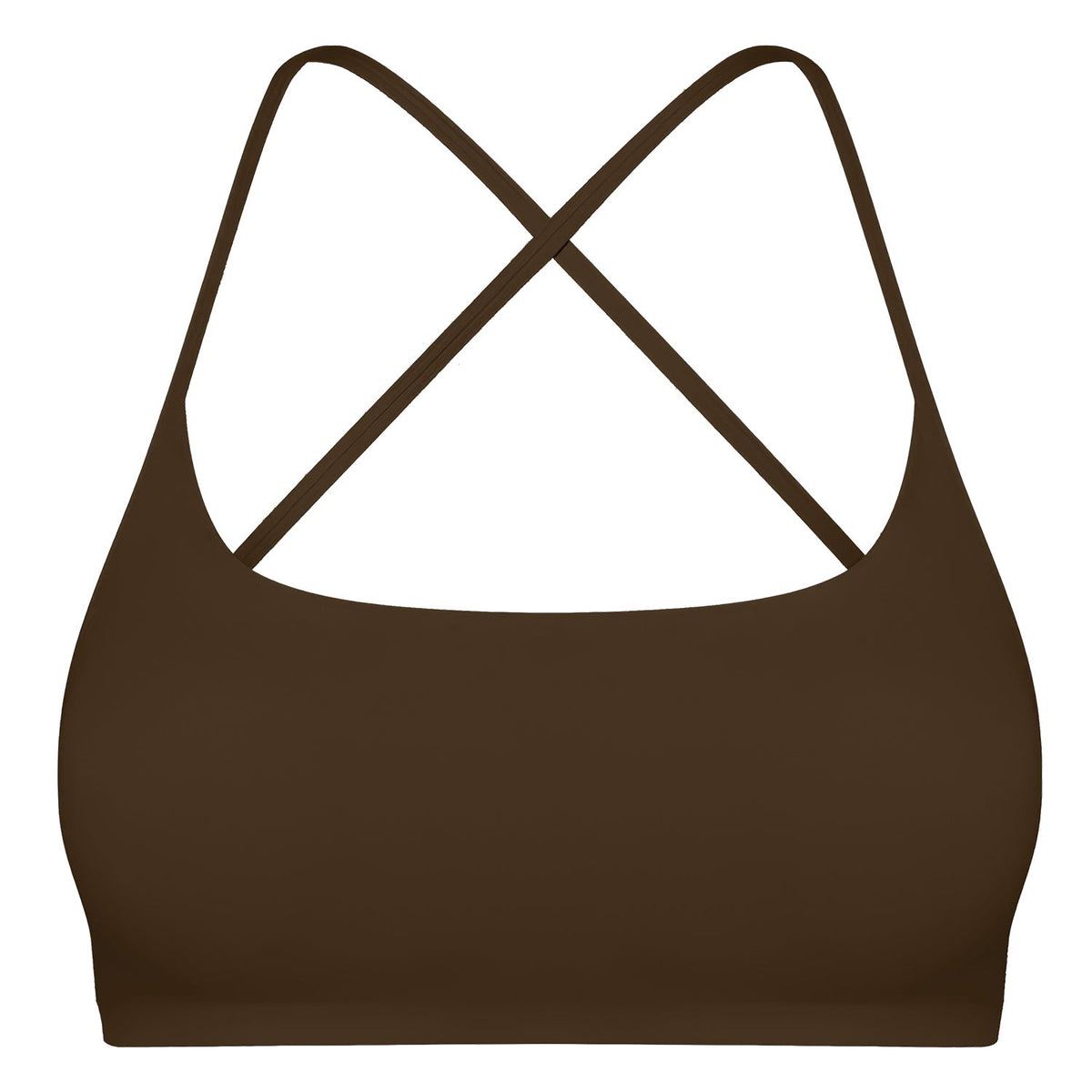 Cross Back Padded Sports Bra with Removable Pads