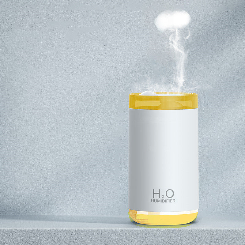 Nuevo humidificador creativo de medusas con anillo de humo, difusor de coche USB, luz nocturna cálida para el hogar o el coche