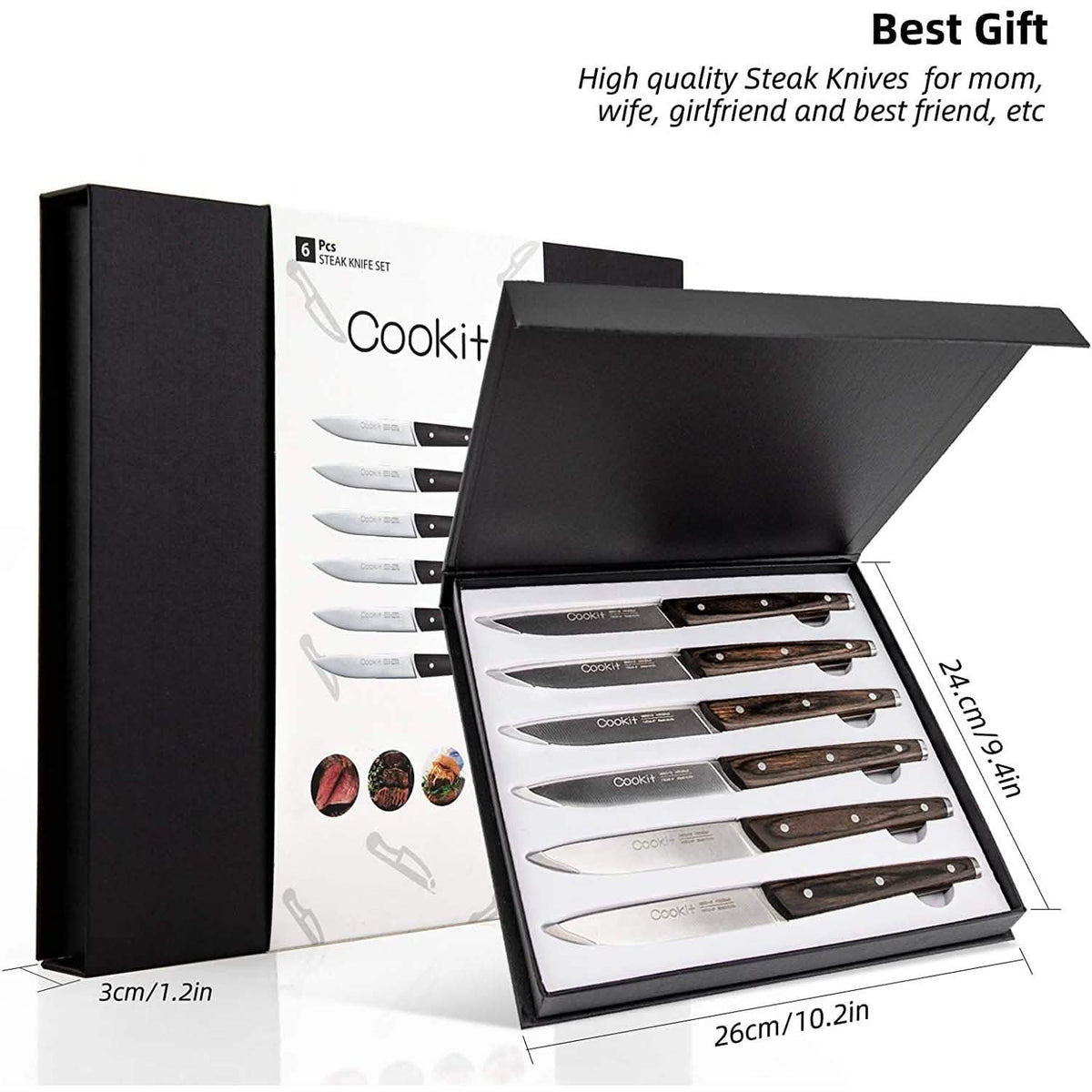 6-Piece: Cookit Steak Knife Set
