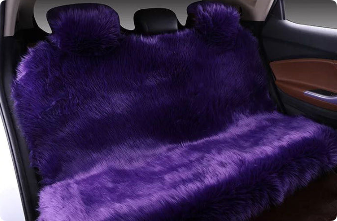 All-inclusive Car Seat Cover Plush Cushion Three-piece Cushion Universal Cushion Winter