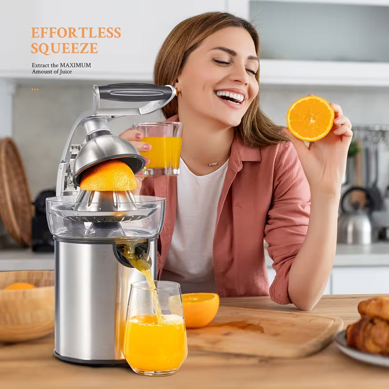 Electric Citrus Juicer Squeezer with Interchangeable Cones