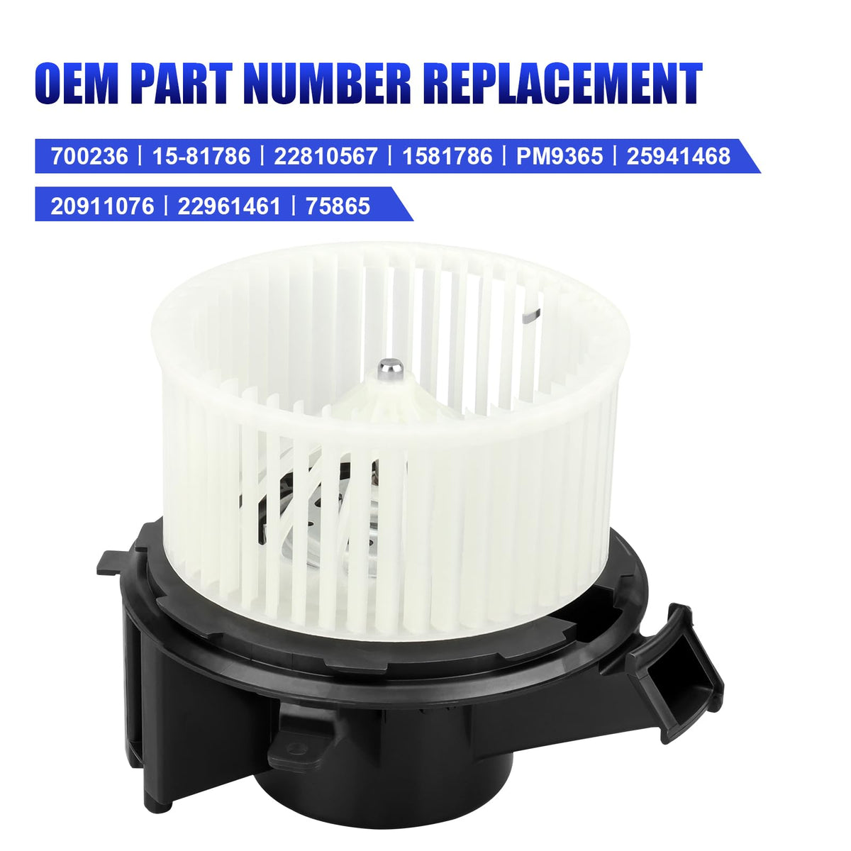 HVAC Blower Motor for Select Chevy GMC Saturn Buick, Replaces 700236
