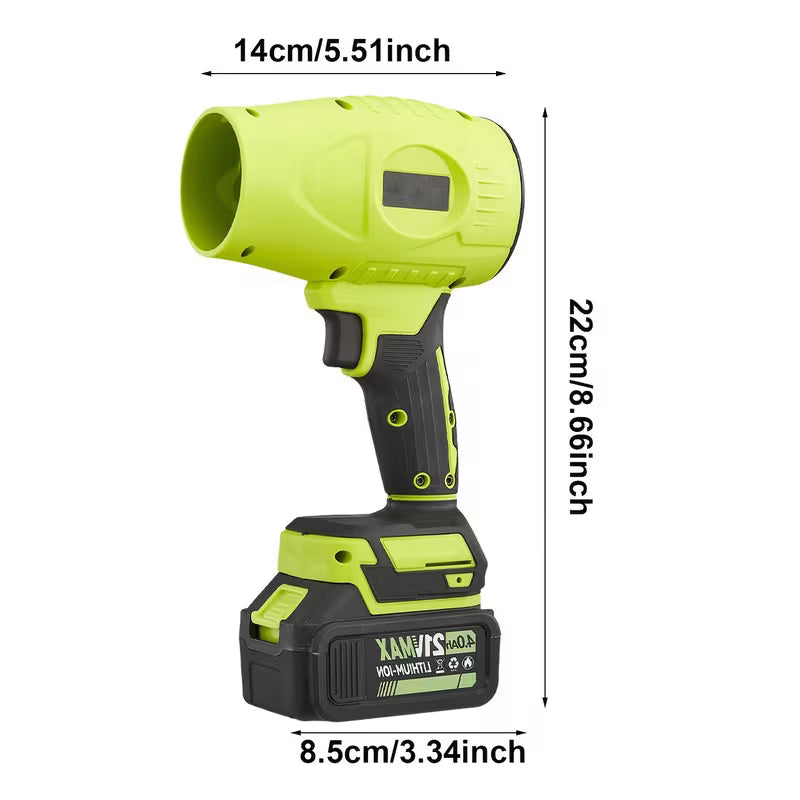 Cordless High-Pressure Jet Dry Leaf Blower and Mini Air Duster