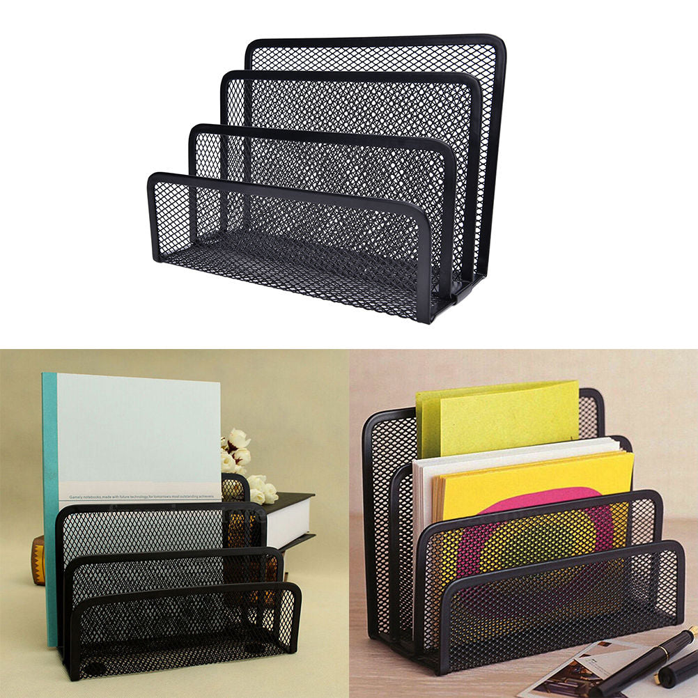 Metal Desk Organizer for Home or Office - Single Piece