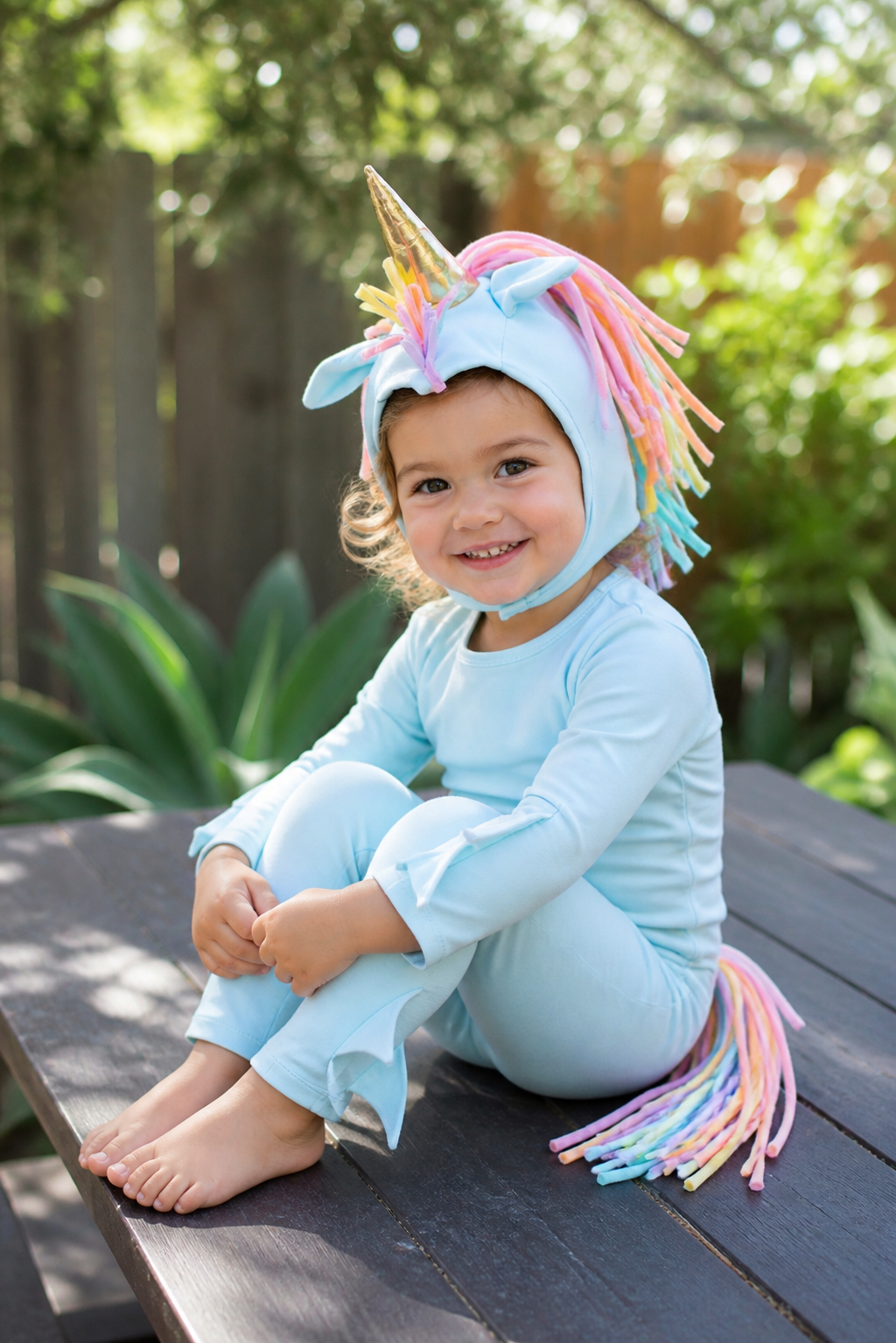 Sky Blue Unicorn Halloween Costume