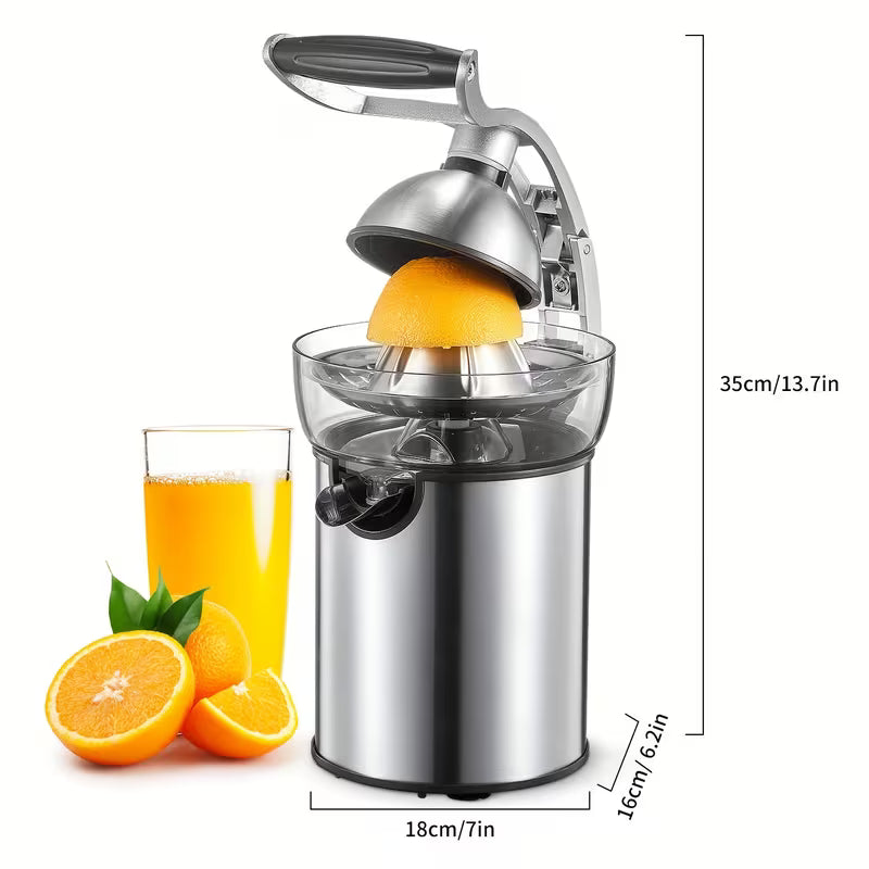 Electric Citrus Juicer Squeezer with Interchangeable Cones