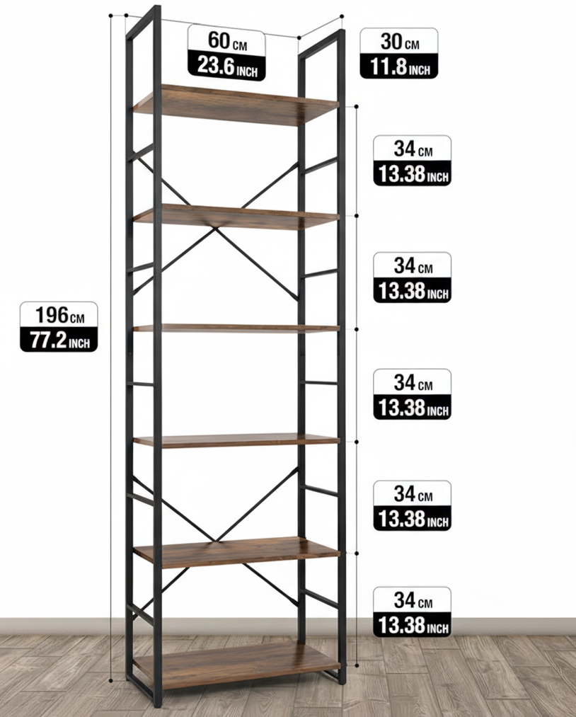 Estantería industrial – Estante metálico de almacenamiento de triple nivel / de 4/5/6 niveles